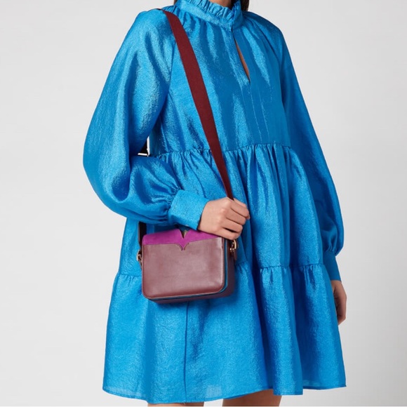 Kate Spade New York Women's Mystery Suede Small Shoulder Bag- Berry Blitz Multi - Picture 4 of 15